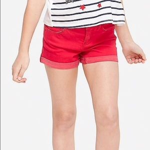 Justice Red Shorts